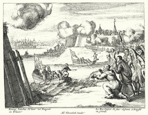König Jakob II. von England landet in Kinsale, Irland