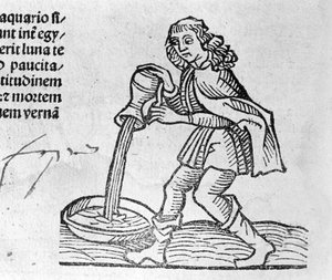 Der Wassermann - in Abhandlung von Johannes Angeli De Magnisconnectionibue annorum revolutionibus ac eorum perfectionibus. Augsburg, Erhard Ratdolt