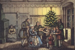 Luther zu Weihnachten, in seinem Familienkreis