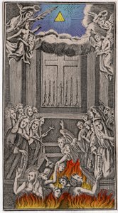 Messe im Tempel (Gravur)
