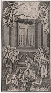 Messe im Tempel (Gravur) von German School