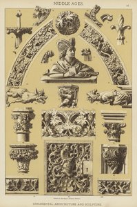 Mittelalter, ornamentale Architektur und Skulptur