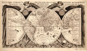 Nova orbis terrarum, aus "Tabulae Rudolphinae" von Johannes Kepler, 1627-30