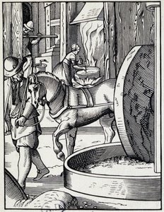 Ölpresse - Deutsche Gravur