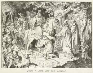 Otto I. und sein Sohn Ludolf