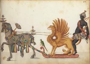 Festzugschlitten in Parade, ca. 1640 von German School