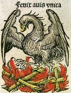 Phönix, veröffentlicht in der Nürnberger Chronik, 1493 von German School