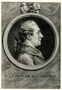 Pierre Augustin Caron de Beaumarchais von German School