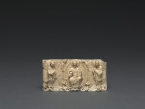 Plakette von einem tragbaren Altar: Christus und die Apostel, Unteres Rheintal