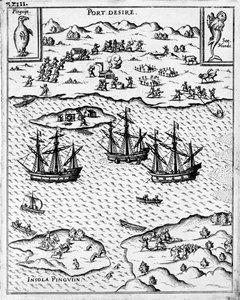 Port Desire, 1626 von German School