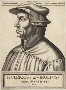 Porträt von Huldrych Zwingli