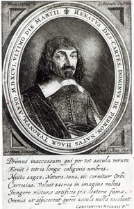 Porträt von René Descartes von German School