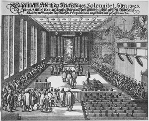 Reichstag von Regensburg im großen Ratssaal, Regensburg