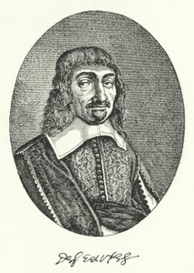 René Descartes, französischer Philosoph (Stich) von German School