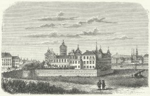 Königspalast in Stockholm im 17. Jahrhundert von German School