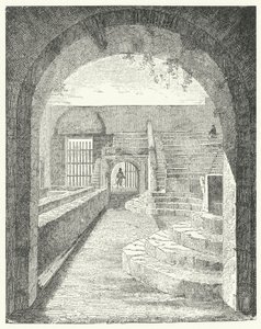 Ruinen des kleinen Theaters in Pompeji (Stich) von German School