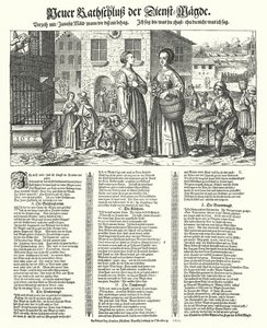 Satirisches Gedicht über die Laster der Diener