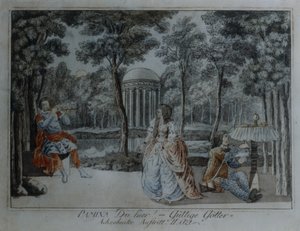 Szene aus Die Zauberflöte von Wolfgang Amadeus Mozart von German School