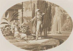 Szene aus Die Hochzeit des Figaro von Wolfgang Amadeus Mozart von German School