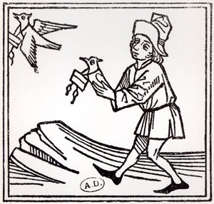 Versenden eines Briefes per Brieftaubenpost, 1488