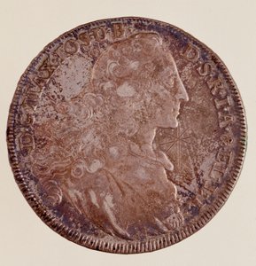 Silbertaler von Maximilian III. Joseph (1727-1777) 1769 Durchmesser 4,1 cm Neapel, Archäologisches Museum