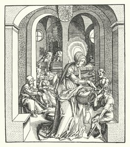Heilige Hedwig von Schlesien, Herzogin von Polen von German School