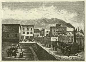 Bahnhof der Berlin-Potsdamer Eisenbahn in Berlin
