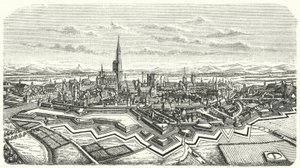 Straßburg im 17. Jahrhundert (Stich) von German School