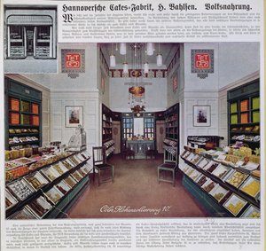 Der Bahlsen-Laden in Köln, ca. 1910