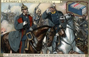 Die Schlacht von Sadowa (auch bekannt als Königgrätz, 3. Juli) von German School