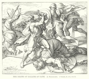 Der Tod von Goliath von Gath von German School