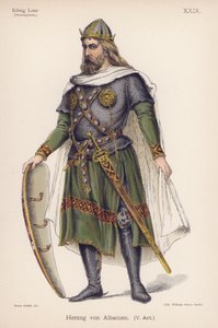 Der Herzog von Albany, aus Shakespeares König Lear von German School