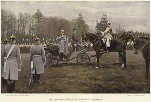 Die Huldigung des Kaisers an Bismarck