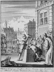 Die Hinrichtung des Earl of Strafford (1593-1641) auf Tower Hill, 12. Mai 1641 von German School