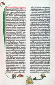 Die Gutenberg-Bibel, Mainz ca. 1450-55 von German School