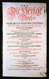 Die Heilige Bibel, Bd. I., 1681