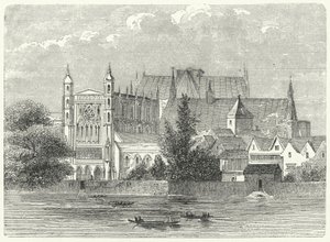 Die Häuser des Parlaments in Westminster zur Zeit von König Karl I.