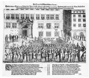 Der Frieden von Nürnberg, 25. September 1649 von German School