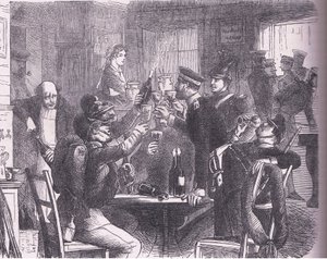 Die Preußen in Versailles, Cassells Geschichte des Krieges zwischen Frankreich und Deutschland, veröffentlicht von Cassell and Company Limited, ca. 1890 von German School
