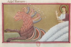Das Seeungeheuer, Faksimile der Bamberger Apokalypse von German School