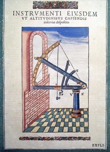 Der astronomische Sextant in „Astronomiae instituatae machanicia“ von Tycho Brahe (1546 - 1601), Wandsbeck von German School