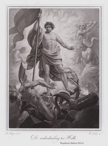 Der Abstieg in die Hölle (Gravur)