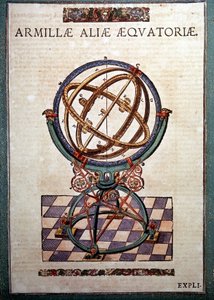Die äquatoriale Armillarsphäre in „Astronomiae instituatae machanicia“ von Tycho Brahe, Wandsbeck von German School