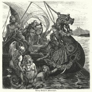 Die Seereise von König Rother (Gravur) von German School