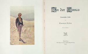 Titelseite des Romans In der Lunca von Carmen Sylva, veröffentlicht in Regensburg 1906 von German School