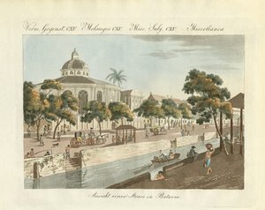 Ansicht eines Teils der Stadt Batavia von German School
