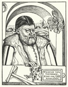 Wilhelm von Grumbach, deutscher Ritter und Abenteurer (Gravur)