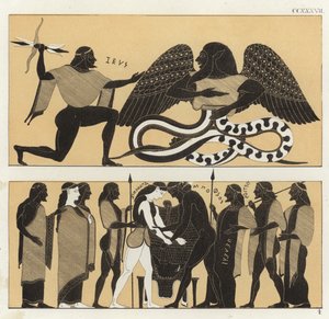Zeus mit Typhon und die kalydonische Jagd