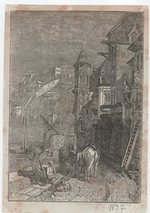 Mittelalterliche Stadtszene