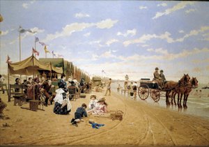 Strand von Sanlucar, 19. Jahrhundert von Germán Álvarez Algeciras